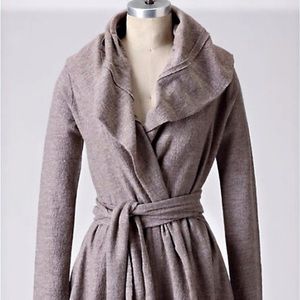 Lovely taupe wrap sweater